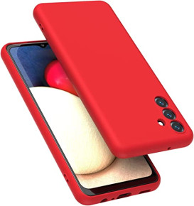 Силиконов гръб ТПУ PREMIUM CASE за Samsung Galaxy A13 5G A136F / за Samsung Galaxy A04s A047F червен 